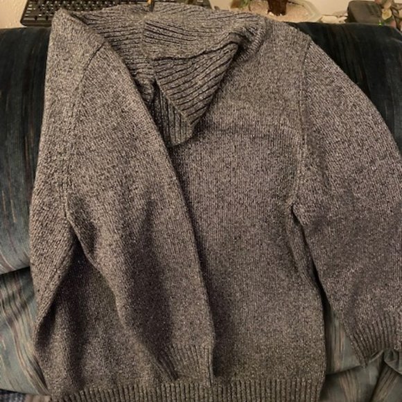 Charter Club gray sparkle sweater - Picture 5 of 6